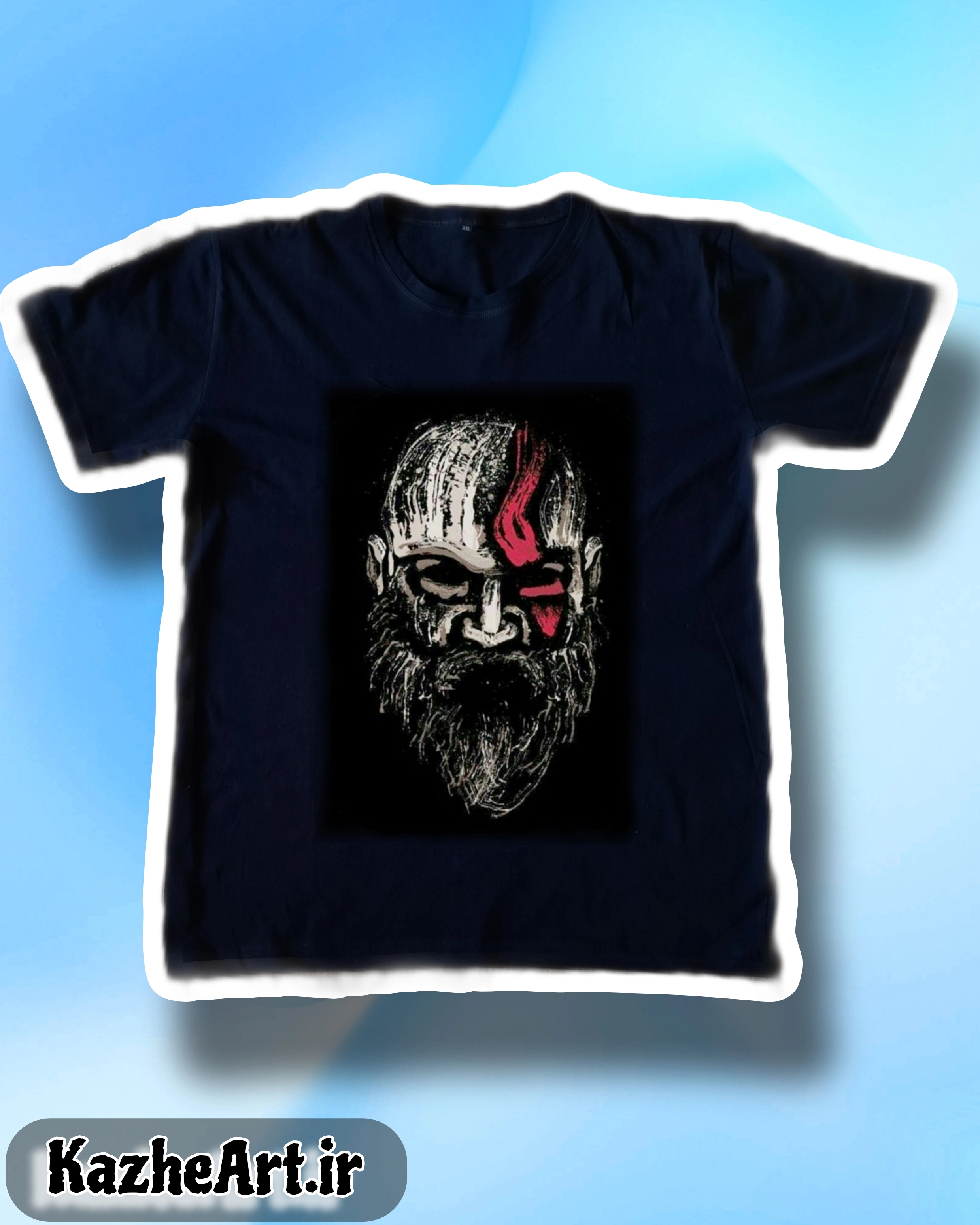 تیشرت چاپی  طرح بازی گیم خدای جنگ  God Of War ۰۰۲ ۲