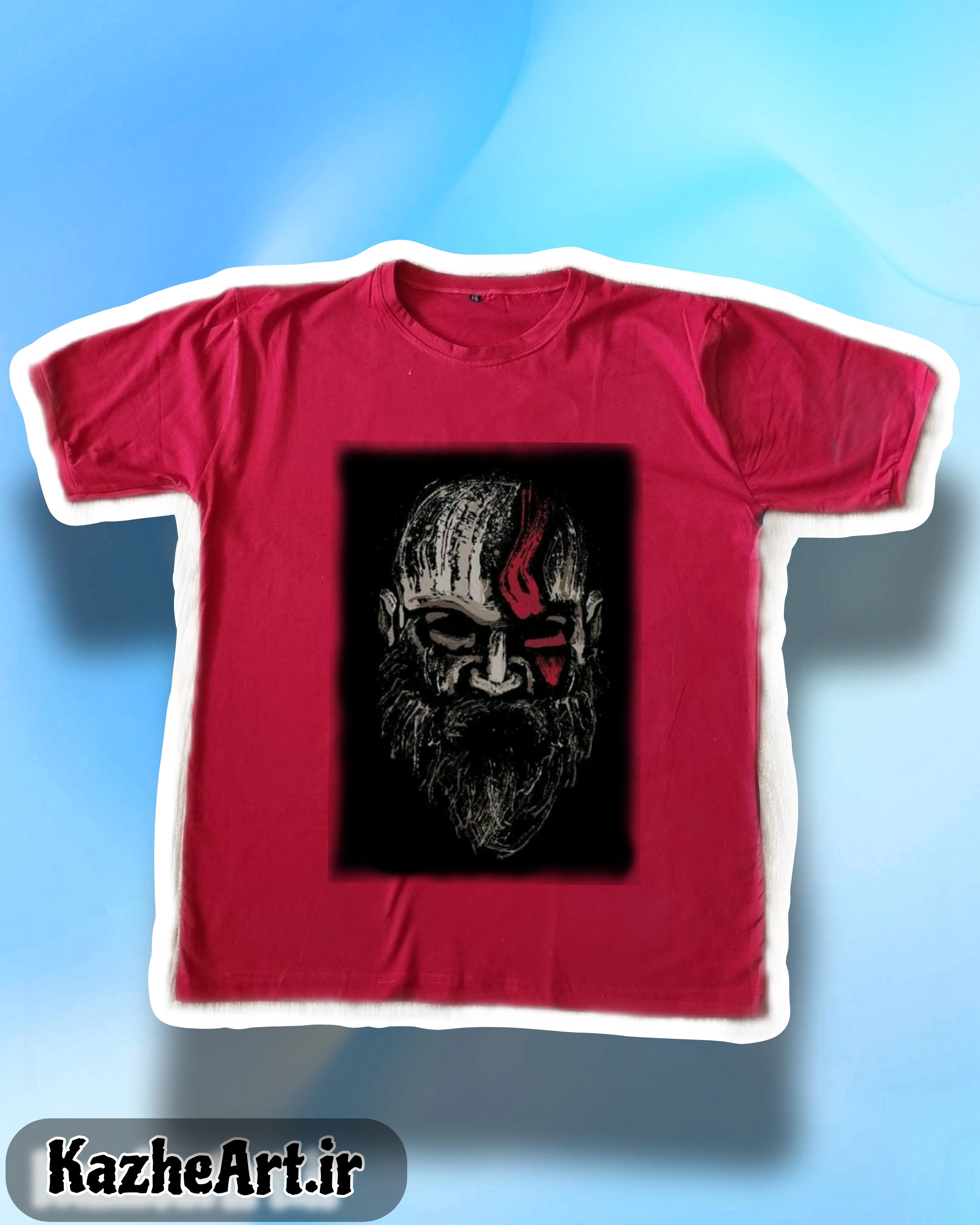 تیشرت چاپی  طرح بازی گیم خدای جنگ  God Of War ۰۰۲ ۵