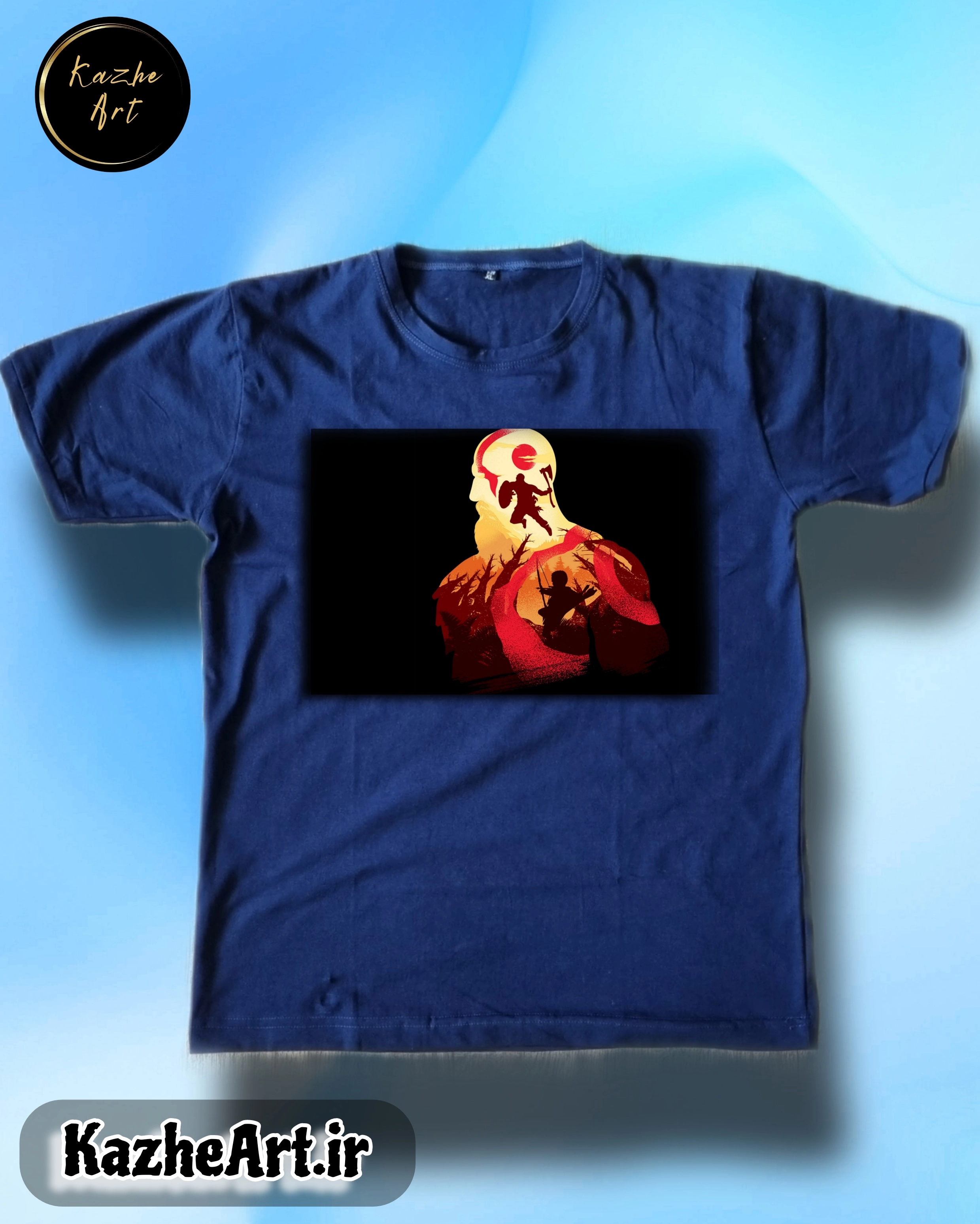 تیشرت چاپی  طرح بازی گیم خدای جنگ God Of War 001 3